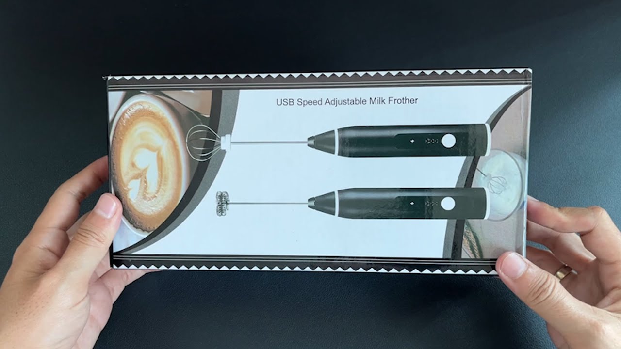 Unboxing USB Speed Adjustable Milk Frother