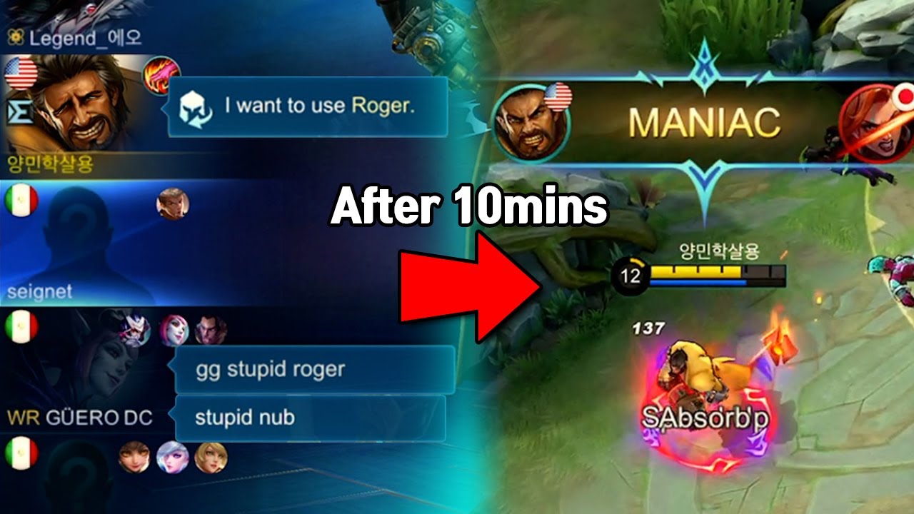 Prank 0 match Roger getting trash talked  EP.13 | Mobile Legends