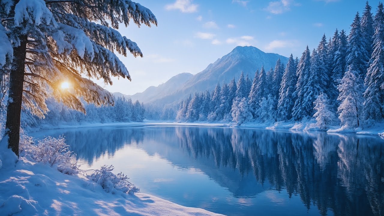Relaxing Music for Stress Relief ❄️ Peaceful Winter Nature Ambience for Deep Calm & Focus