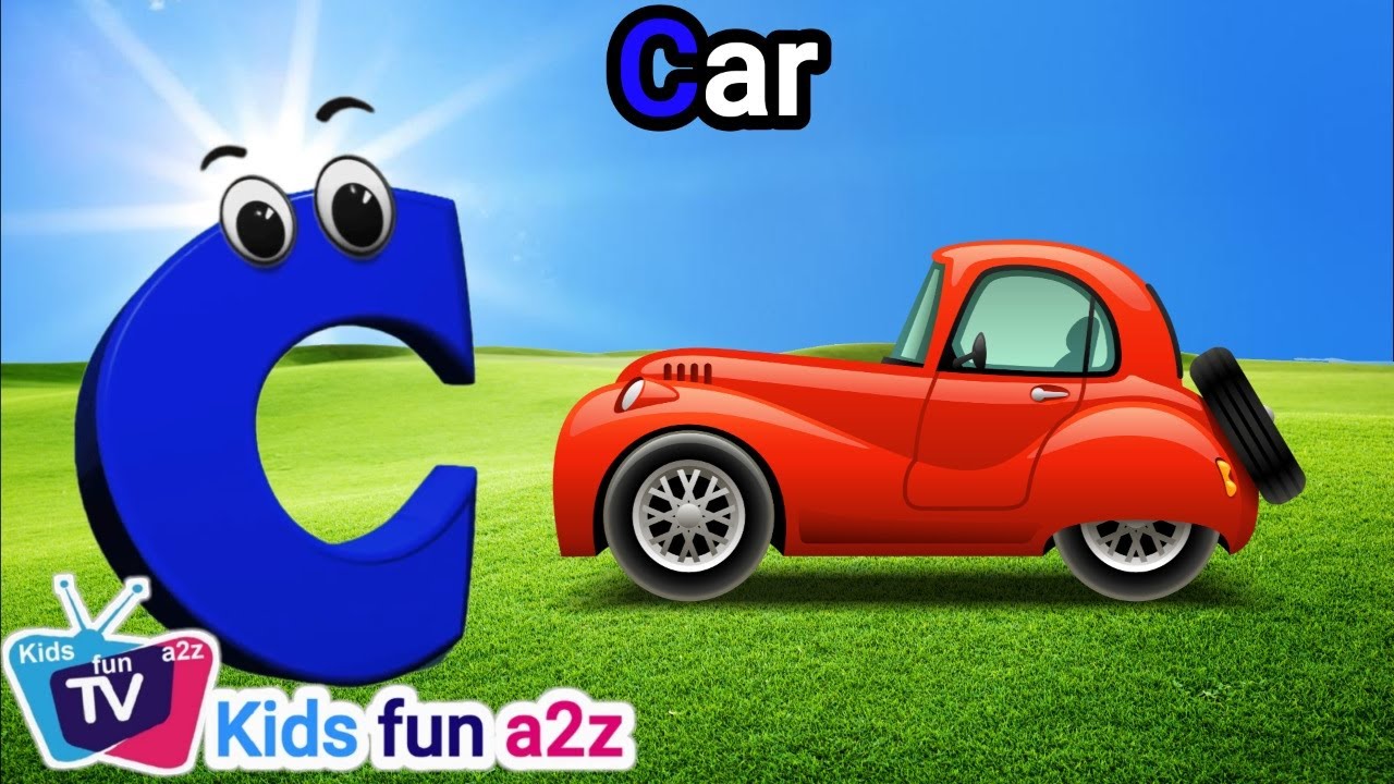 Vehicles ABC Song, Phonics  song, abcd song, abc song @Kidsfuna2zTV