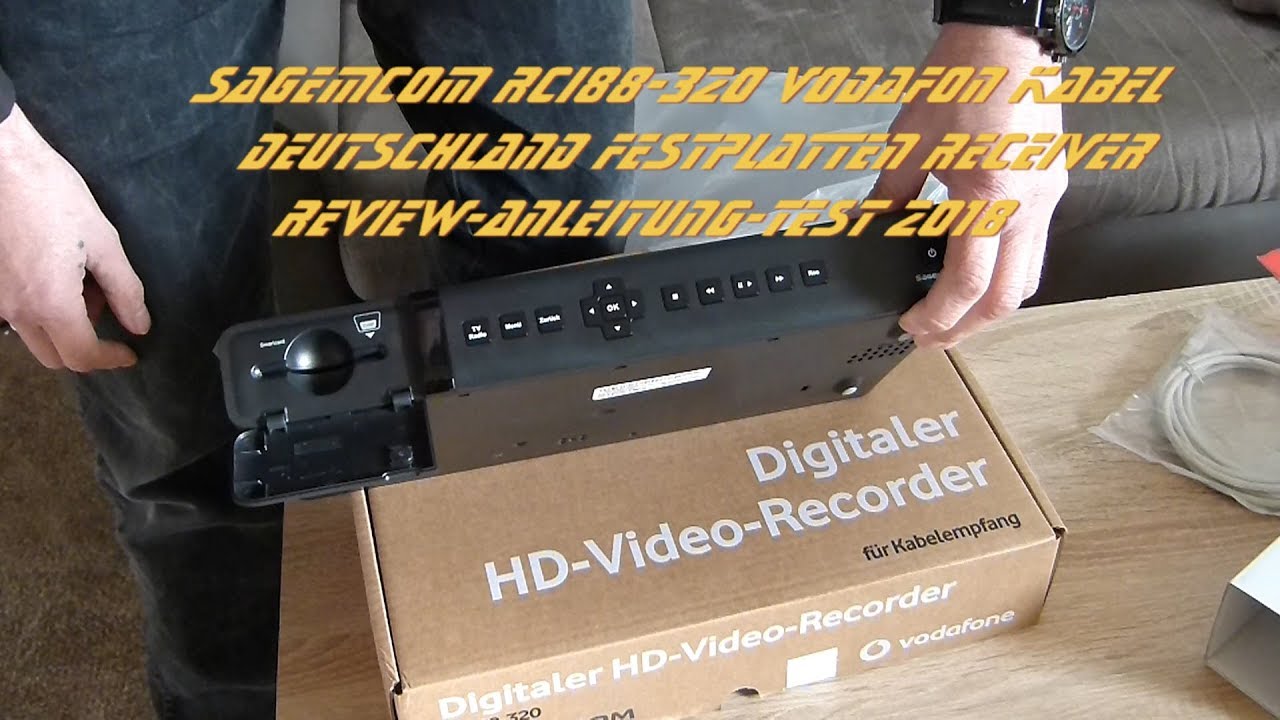 Sagemcom RCI88-320 Vodafon Kabel Deutschland Festplatten Receiver Review-Anleitung-Test 2018