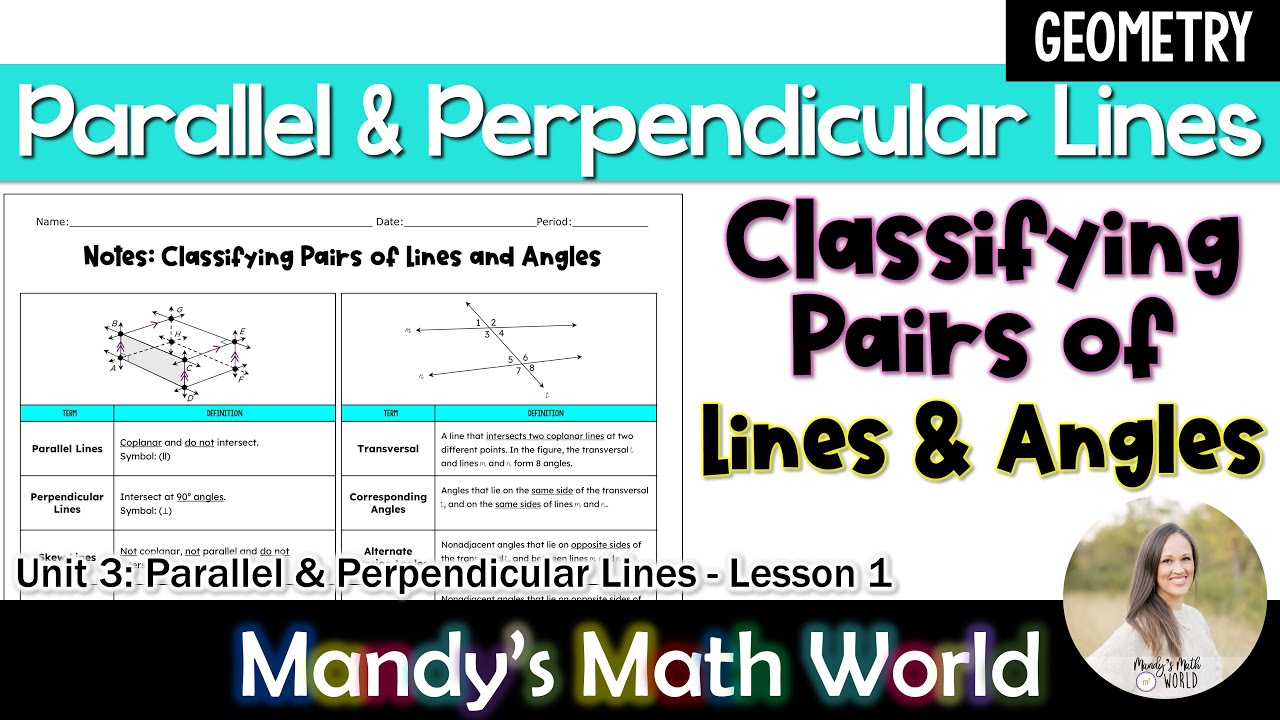 Classifying Pairs of Lines and Angles Geometry