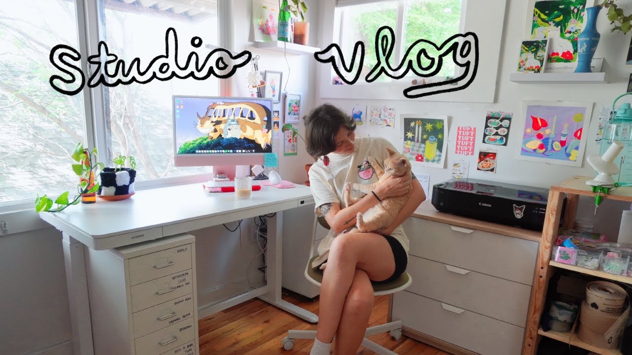 ART STUDIO VLOG ✷ shop update & packing YOUR orders!
