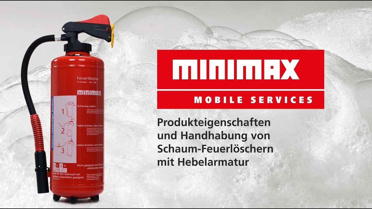 Handhabung Schaum-Feuerlöscher