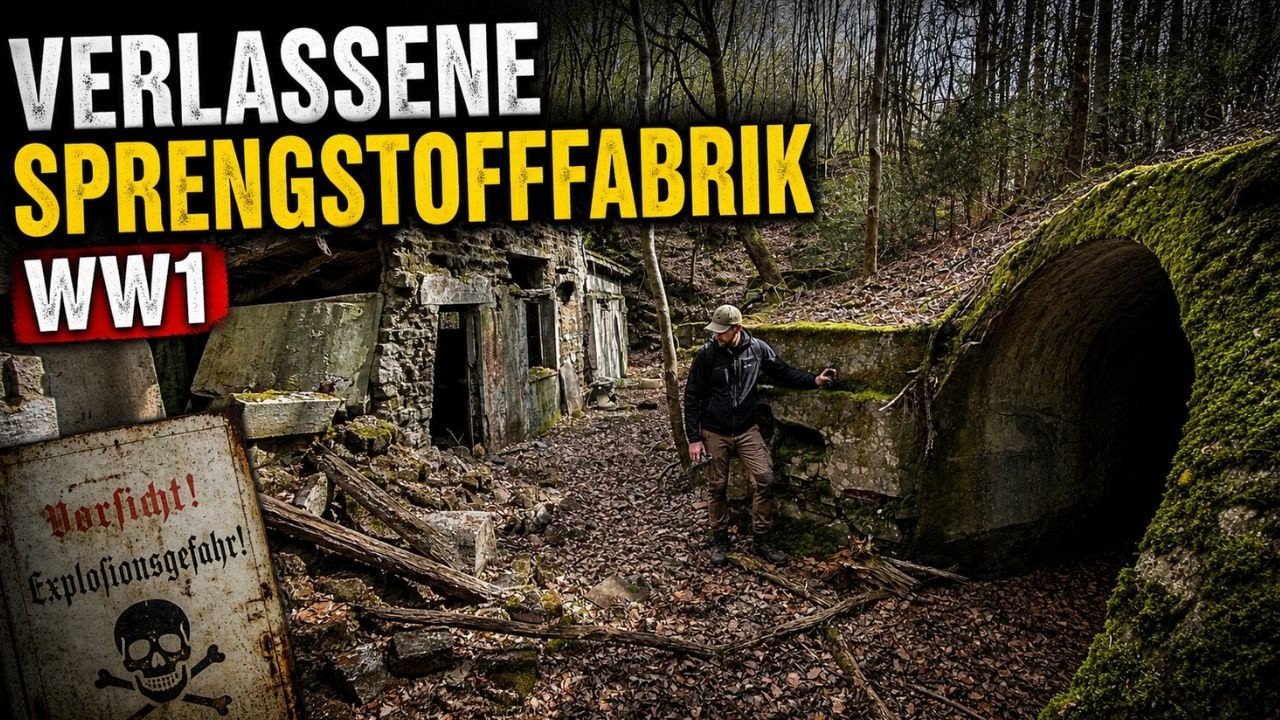 😱 Verlassene Sprengstofffabrik entdeckt &ndash; diese WW1-Dynamitfabrik zerf&auml;llt im Wald!