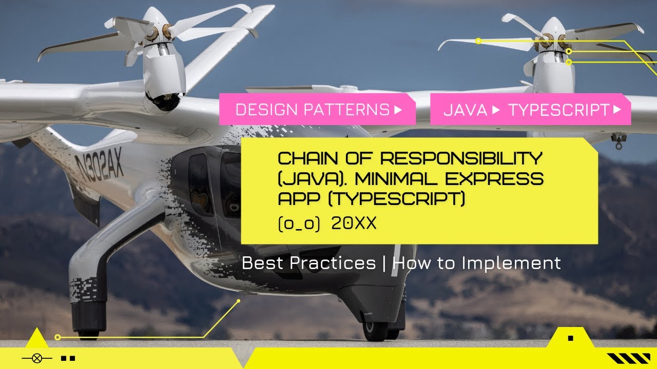 Design Patterns. Chain of Responsibility (Java). Minimal Express App (TypeScript)