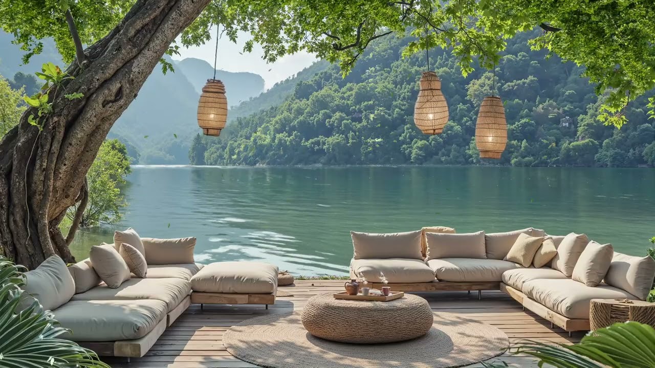 Sunset Lake Jazz 🌅 Romantic Smooth Jazz Music for Relaxing Evenings & Warm Feelings