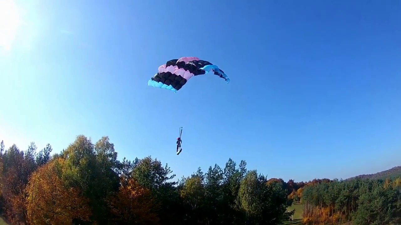 Plastic bag parachute - tree landing