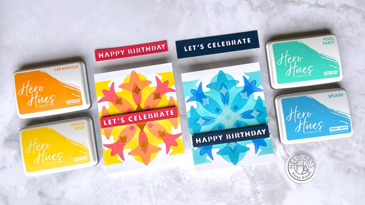 Colorful Ink Layering | Selecting Color Combinations for Cards