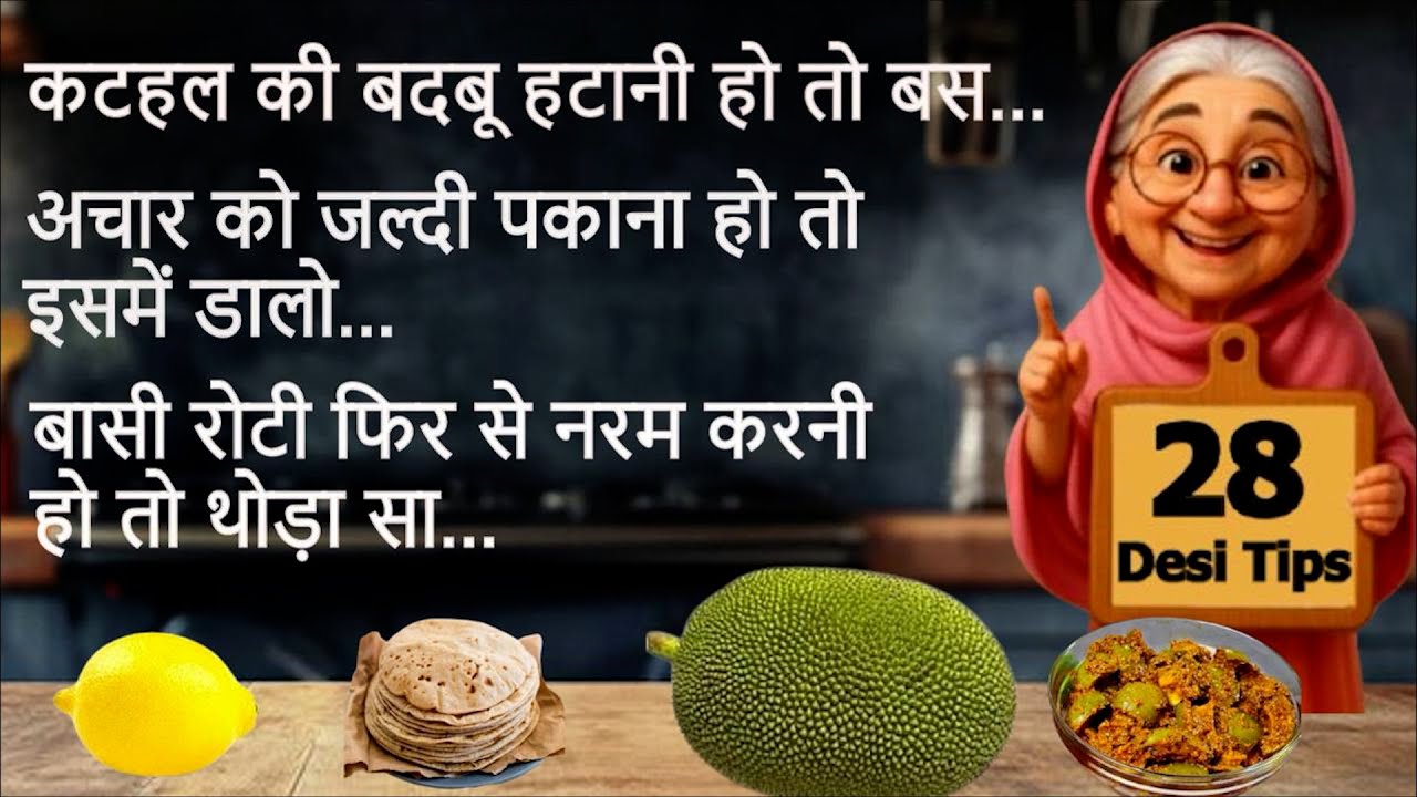 दादी माँ के 28 कमाल के रसोई नुस्खे | जो हर घरवाली को आने चाहिए | Best Kitchen Tips in Hindi