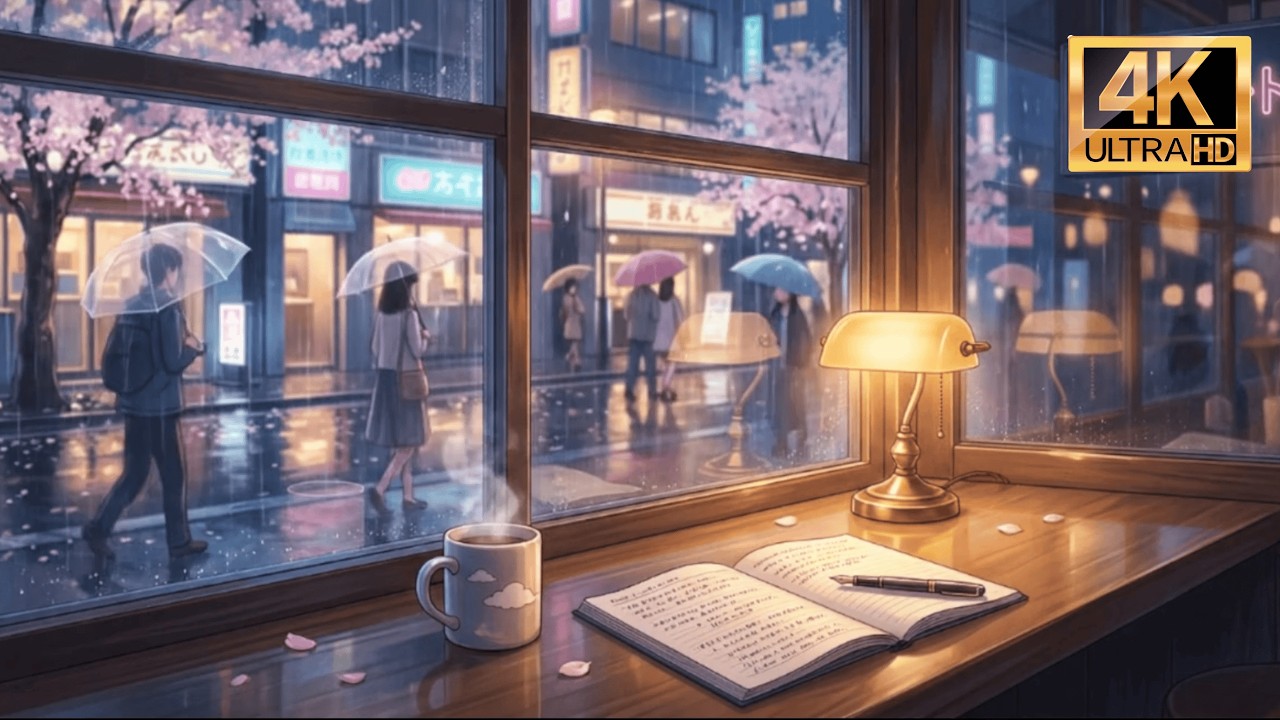 Tokyo Jazz Café 🌸🌧️ 5-Hour Pomodoro (50/10) 🎯 Deep Focus Study Lofi