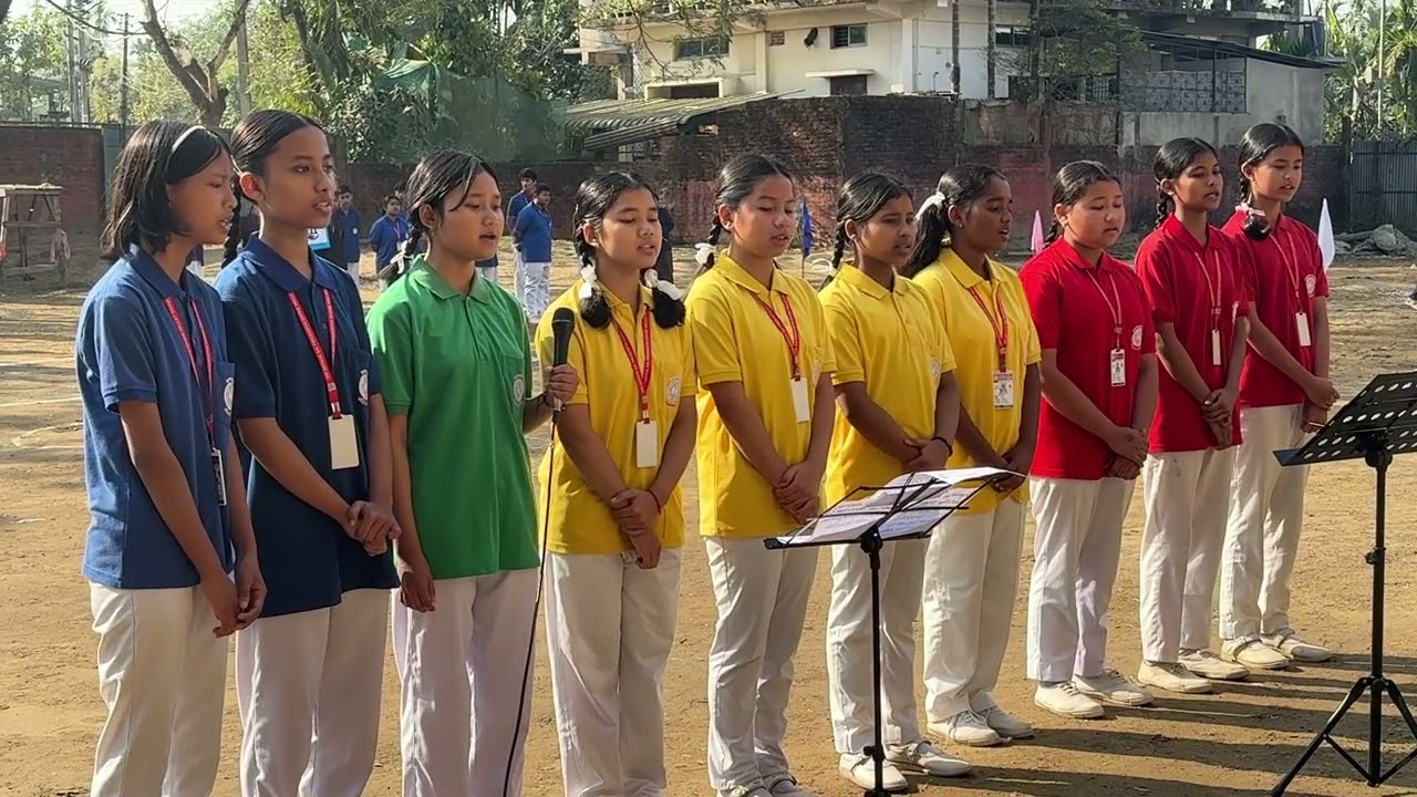 Students performing on Republic Day 2026 