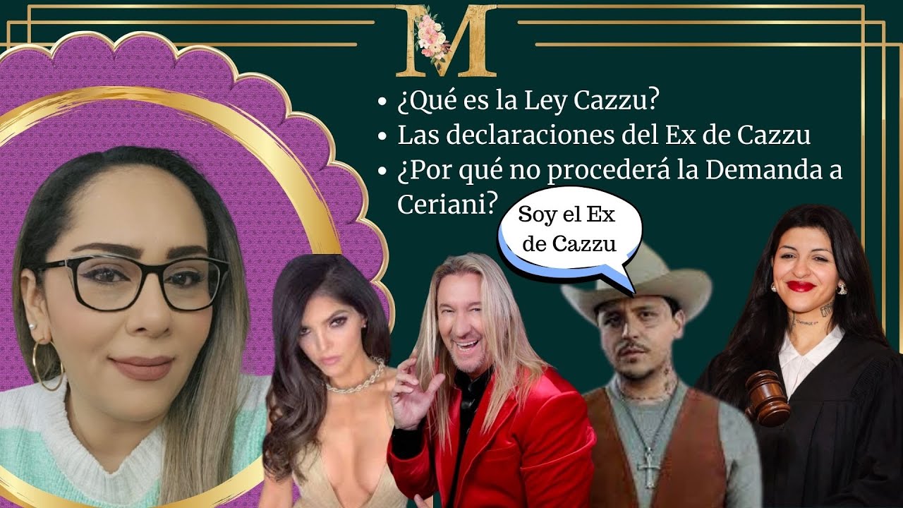 ¿Qué es la Ley Cazzu? /Las declaraciones del Ex de Cazzu/¿Por qué no procederá la Demanda a Ceriani?