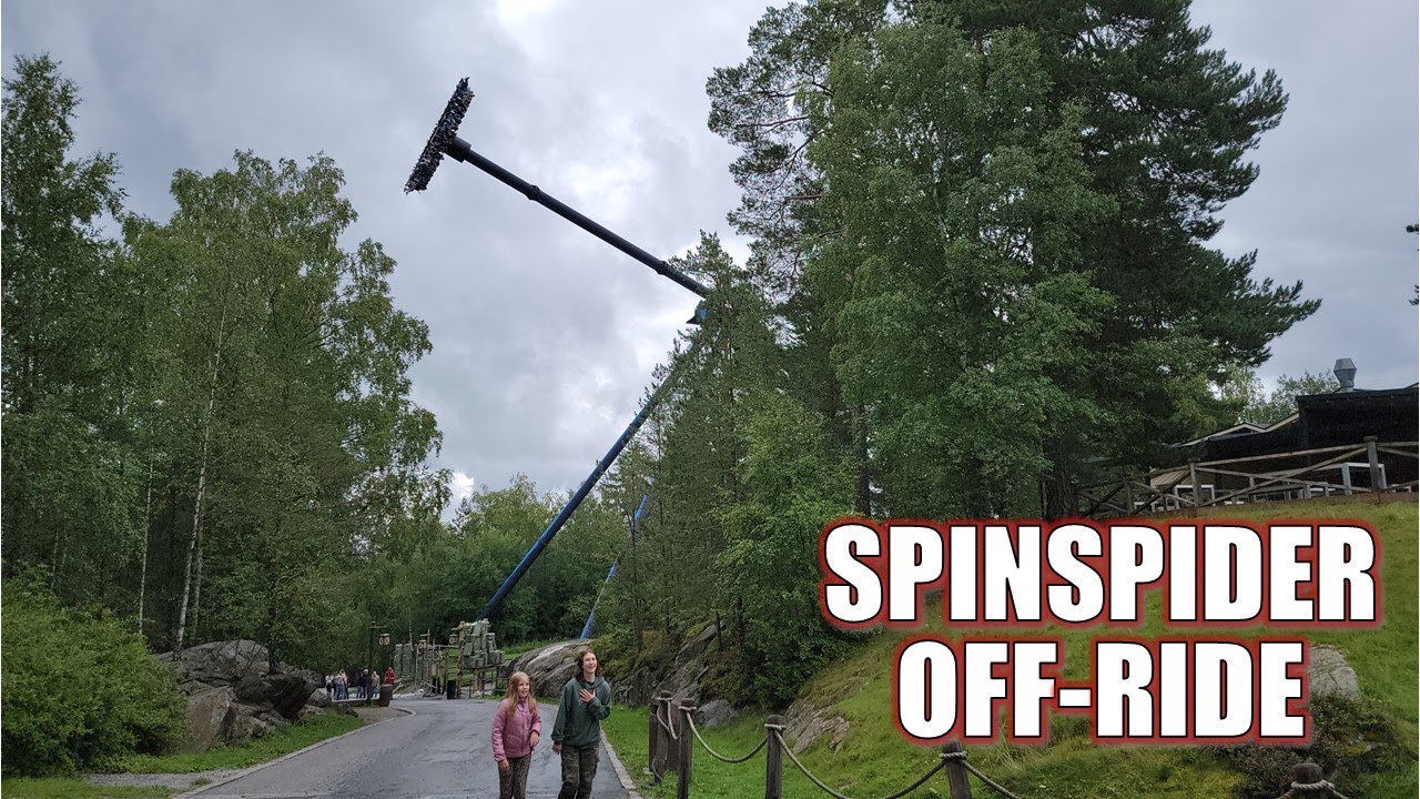 SpinSpider Off-Ride Footage, TusenFryd Zamperla Giant Discovery | Non-Copyright