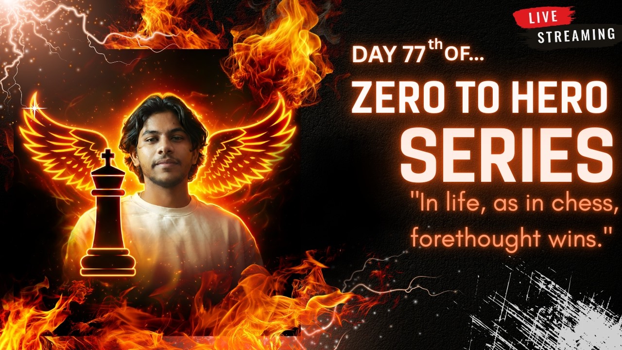CHESS ZERO TO HERO SERIES DAY 77 BY ANAND SIR #chess #trending #shots #chesslive #livestreaming