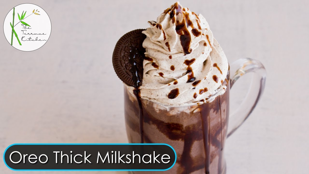 Oreo Chocolate Thick Milkshake | Oreo Milkshake Recipe ~ The Terrace Kitchen