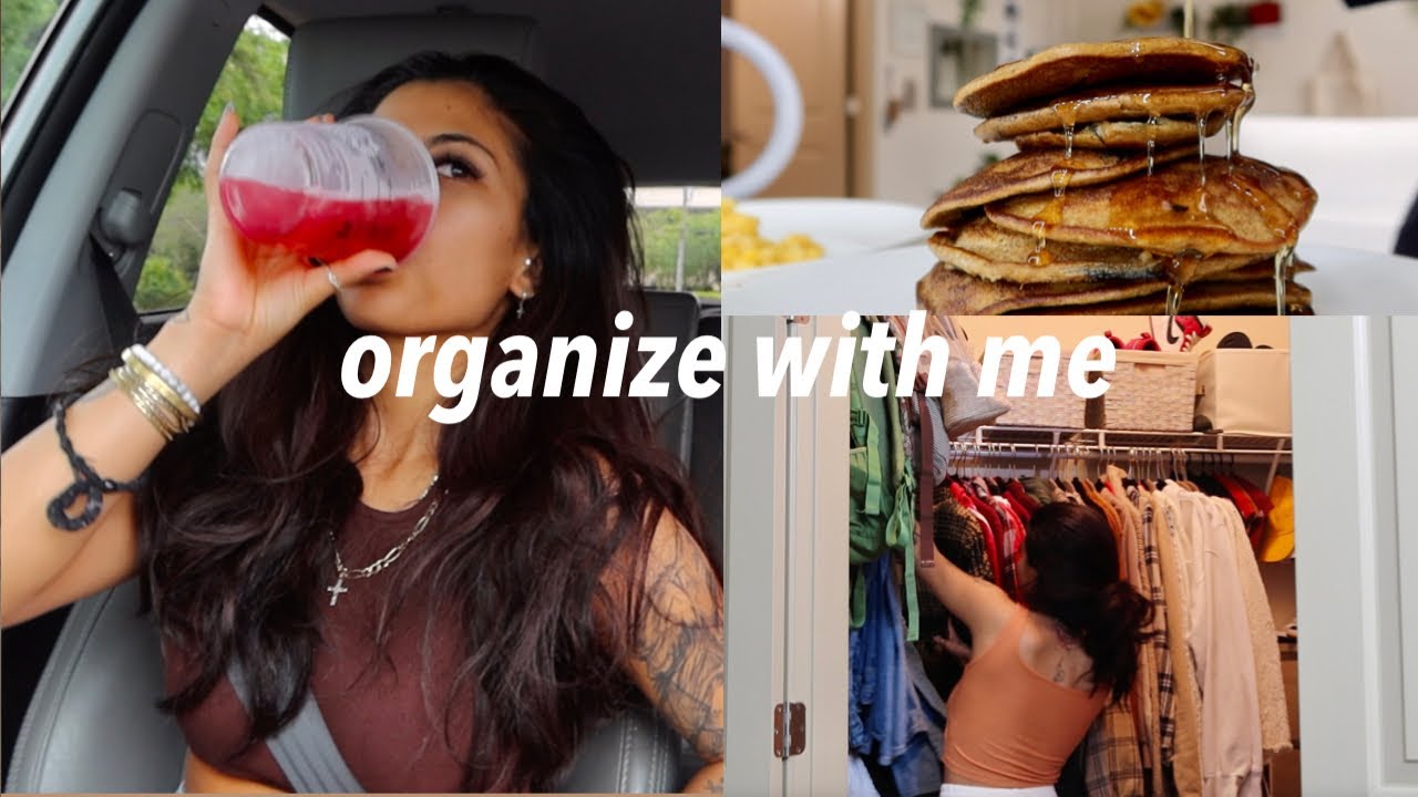 ORGANIZING MY CLOSET & COUNTERS | *VLOG* | wisdom teeth recovery day 7 & 8