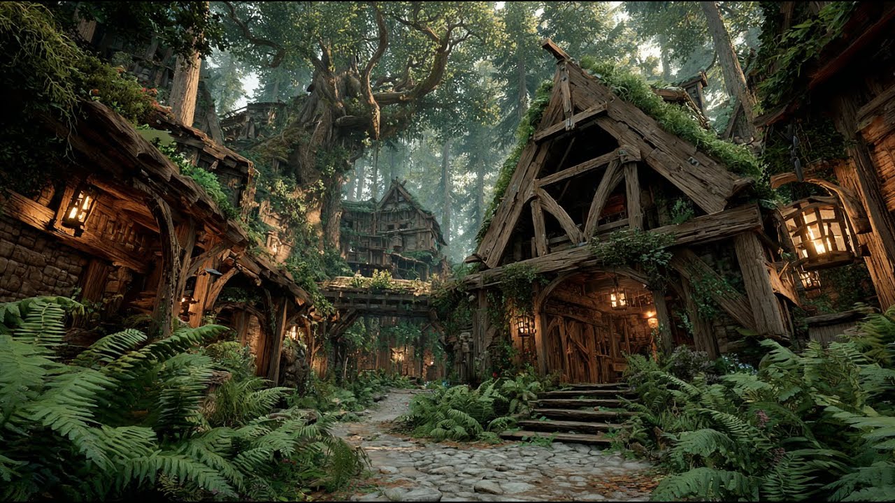 The Grove of Living Wood | Medieval Fantasy Music & Animated Ambience
