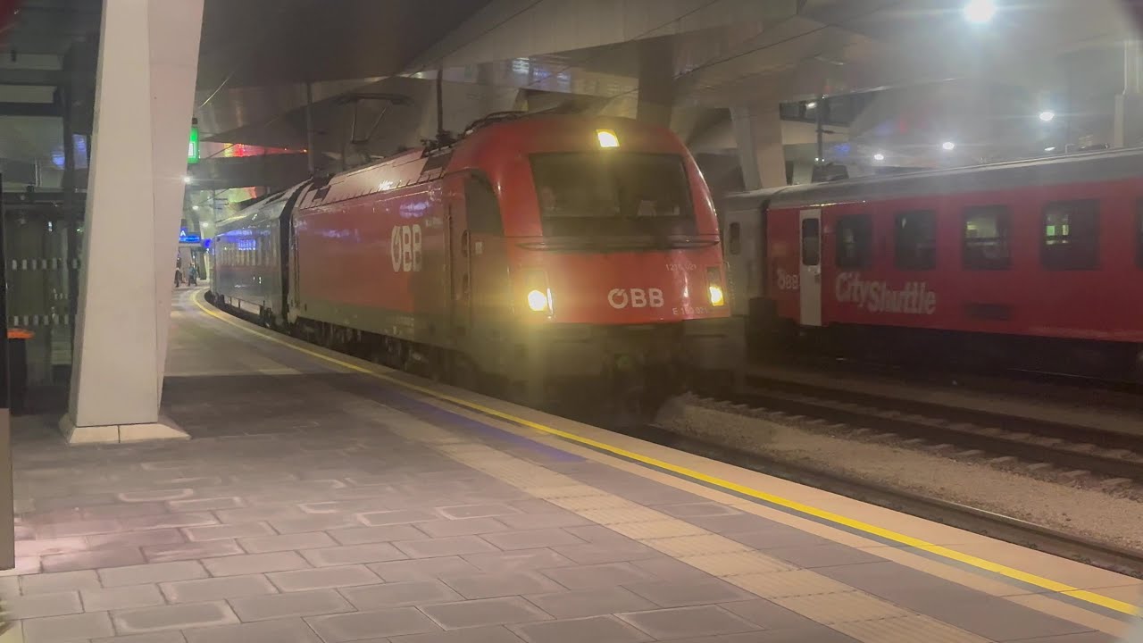 Trainspotting Wien Hauptbahnhof: ÖBB 1116,1216,RJ,RJX,NJ; - UHD 4K