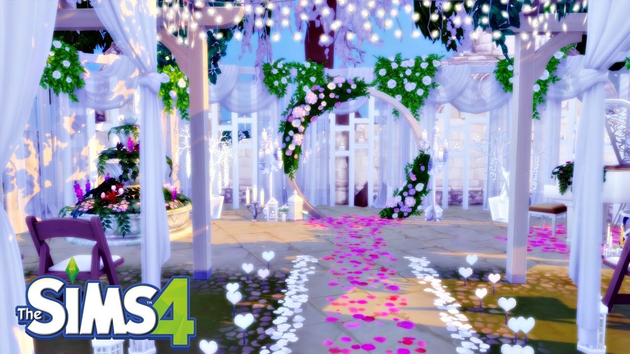 The Sims 4 | Stop Motion build | Bella Vista Gardens - Wedding Venue | NoCC