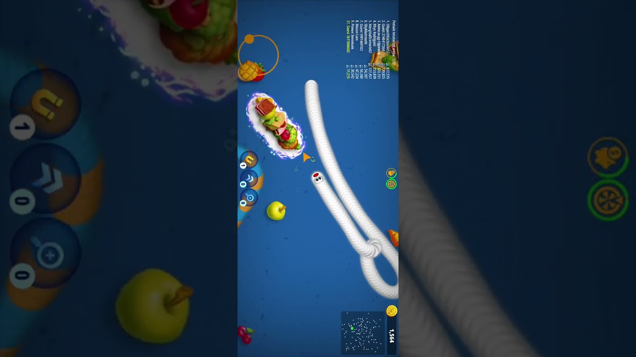 king worm lose #wormszone  #wormszoneio #worms #wormgame #wormgames #gameplay