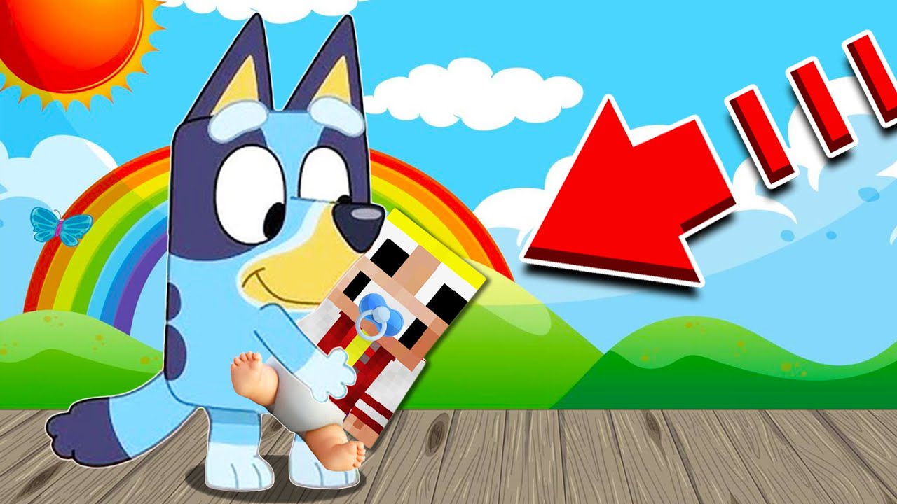 ME CONVIERTO EN BEBÉ Y BLUEY ME CUIDA
