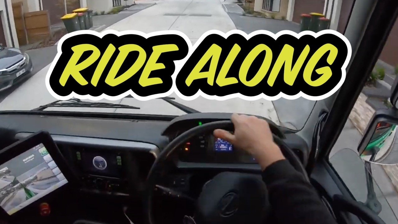 Garbage Truck Ride Along | POV 120L Bin Pickups