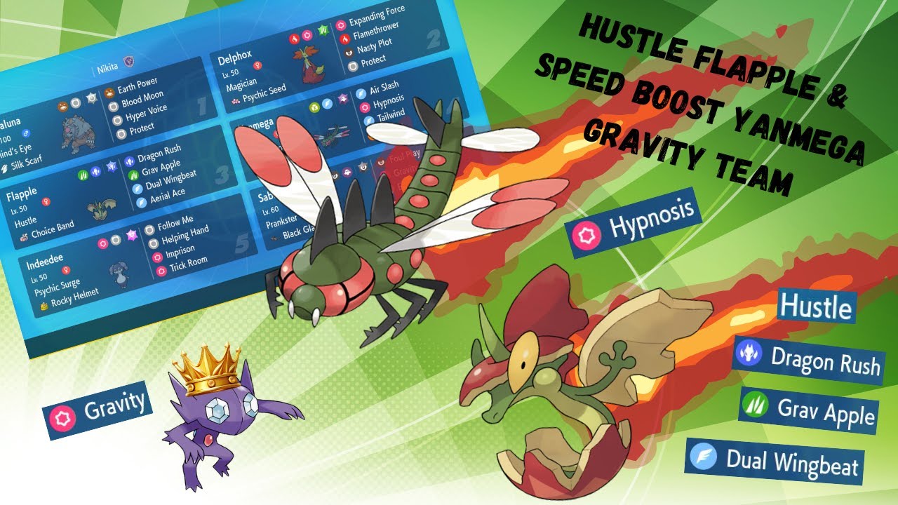 HUSTLE FLAPPLE UNDER GRAVITY ONLY KNOWS HOW TO OHKO IN REGULATION H - Pokemon Scarlet & Violet VGC