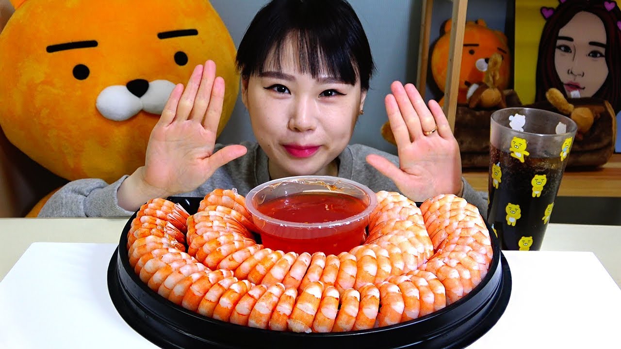 쉬림프링 먹방 Mukbang