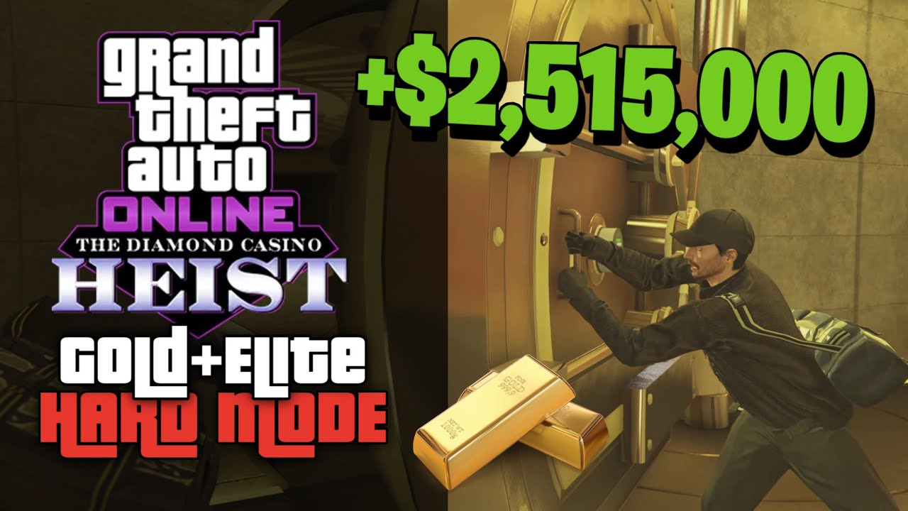GTA Online: Casino Heist - $2,515,000 | Gold + Elite Challenge (Hard Mode) | Silent and Sneaky - Duo