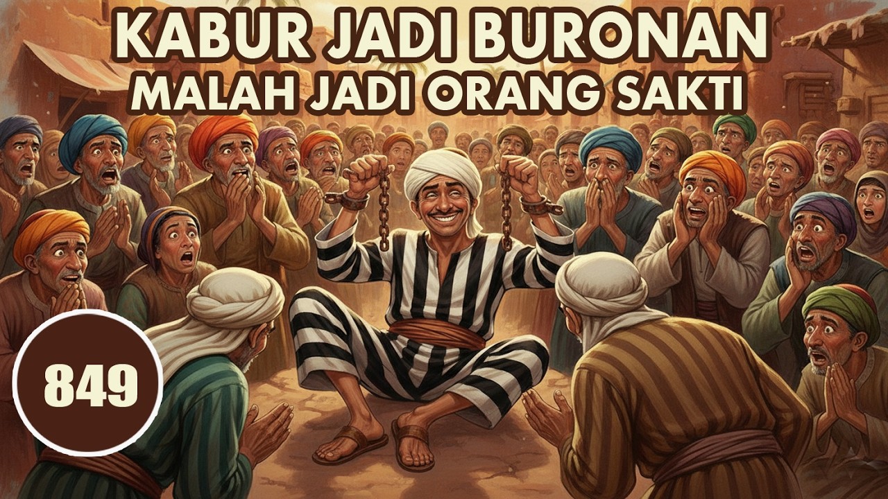 KABUR JADI BURONAN MALAH DIANGGAP ORANG SAKTI OLEH PENDUDUK NEGERI SEBRANG - HUMOR SUFI