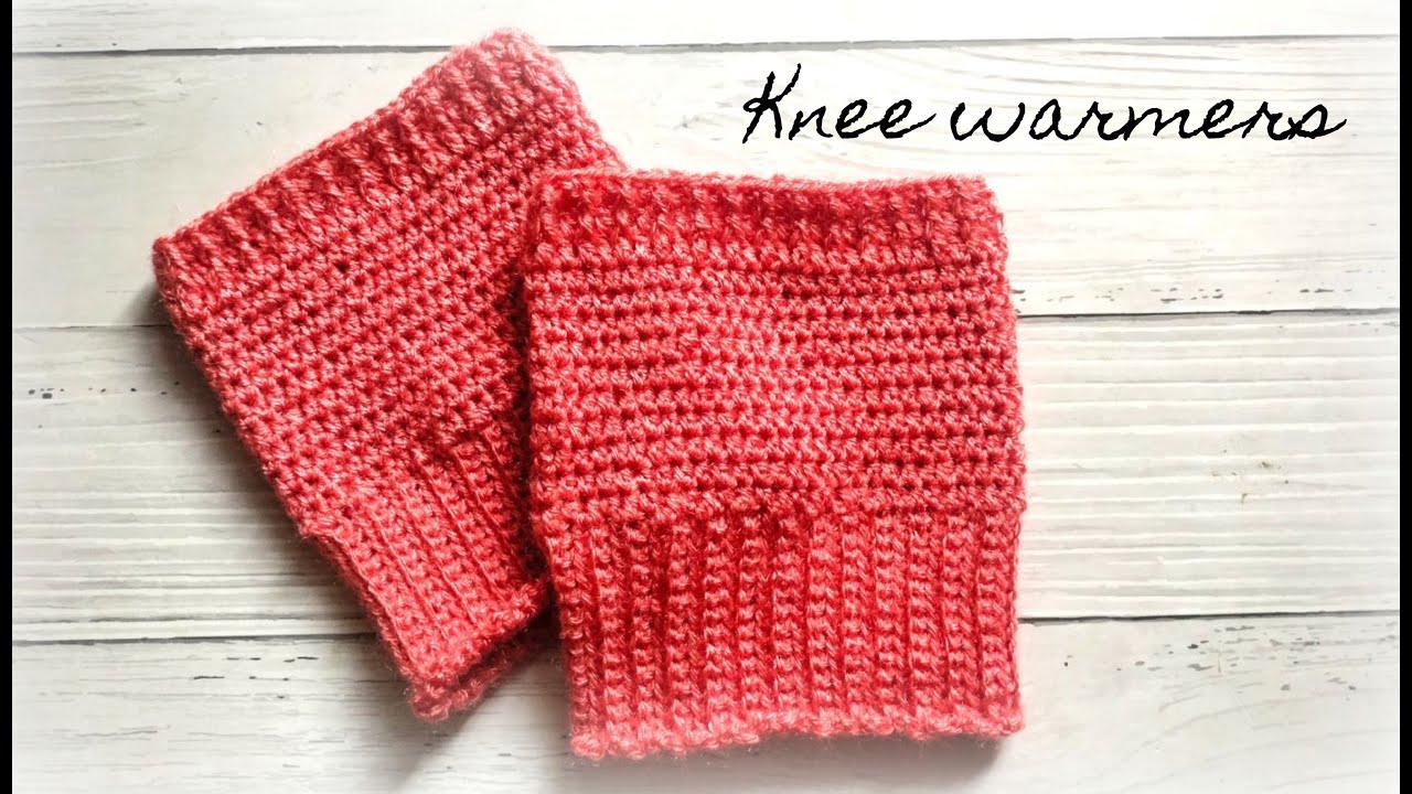 Crochet knee warmers