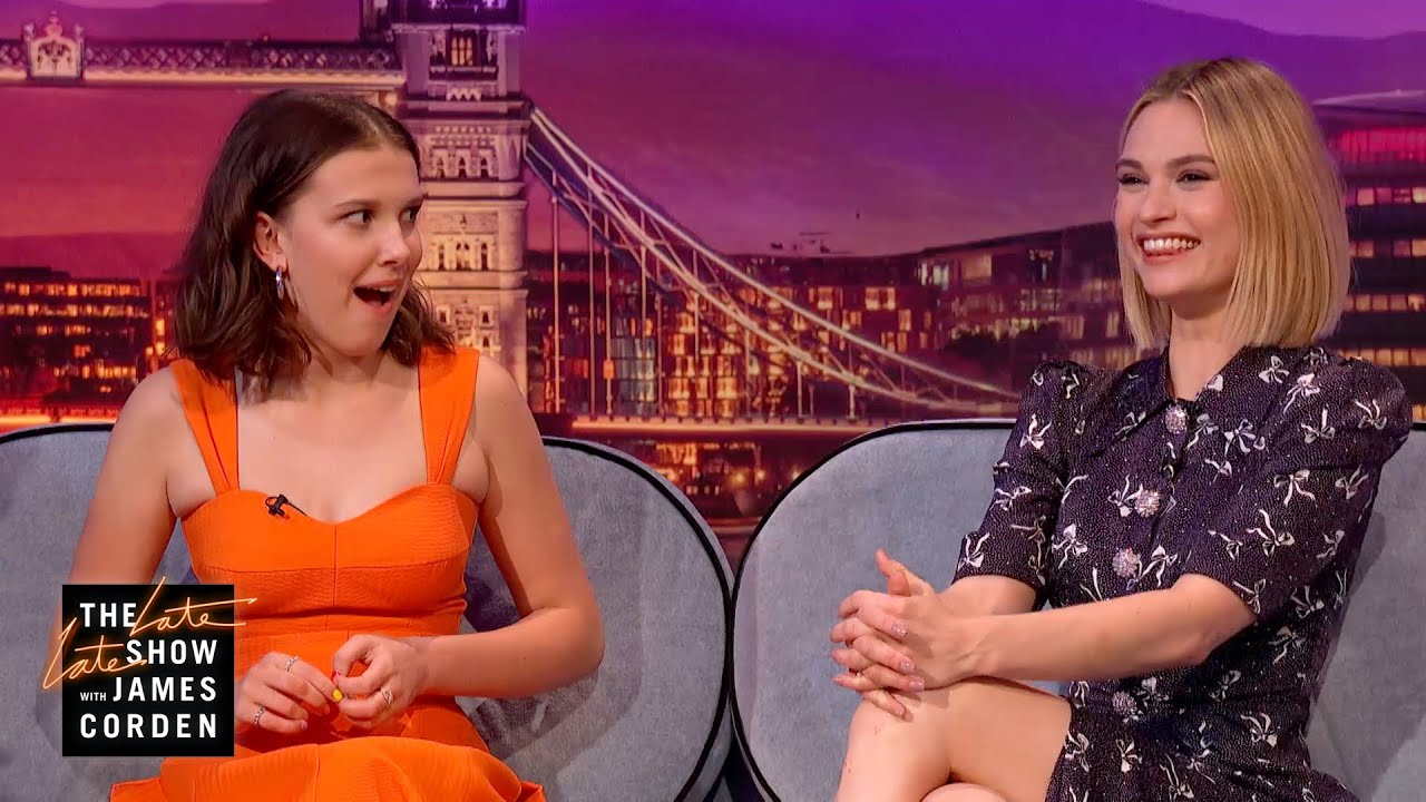 Lily James & Millie Bobby Brown Are Very Superstitious - #LateLateLondon