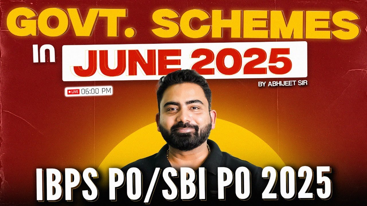 June 2025 All Government Schemes | Govt. Schemes Current Affairs | Current Affairs by Abhijeet Sir