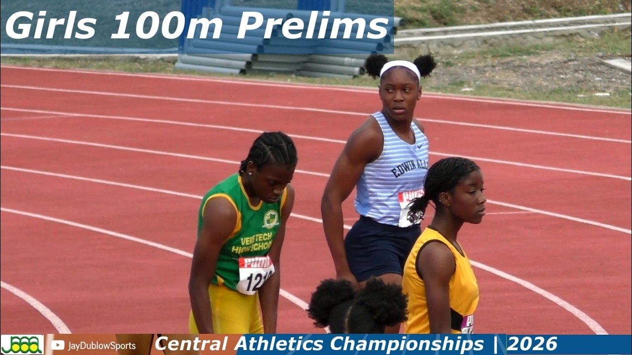 Edwin Allen & St. Jago Dominate! Girls 100m All Classes Prelims | Central Champs 2026