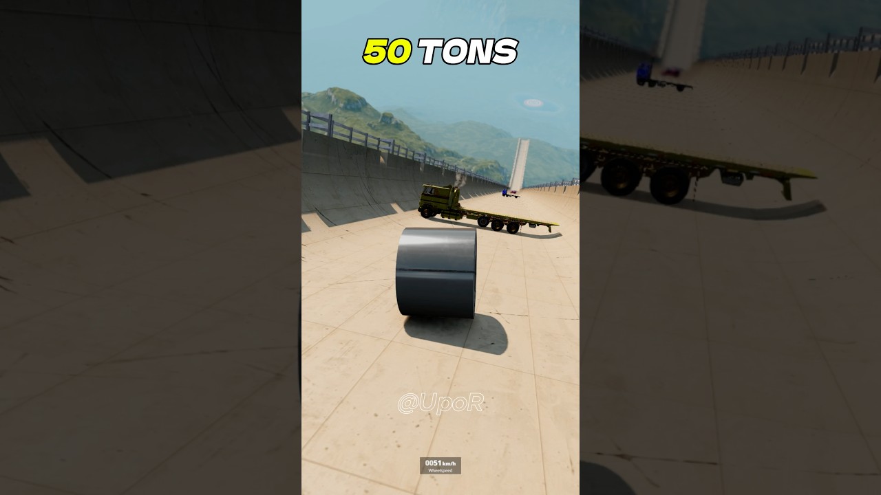 STEEL ROLL VS CARS IN MEGA RAMP 🔥 Part 155 - BeamNG.Drive #beamngdrive #beamng #gaming