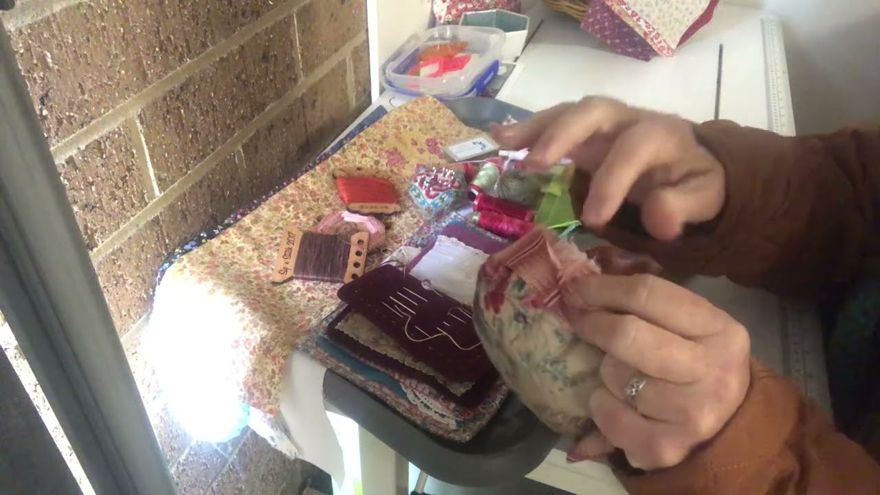 Vessel - Finishing the thread bin #roxysjournalofstitchery