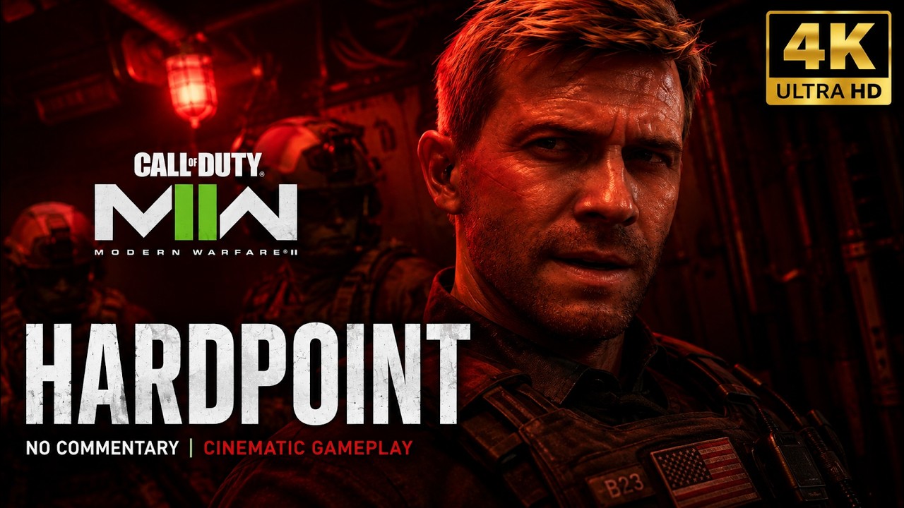 Hardpoint | AC130 Impressive  Realism Difficulty  | [4K UHD 60FPS] | COD Modern Warfare 2