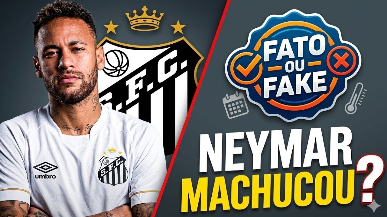 NEYMAR ESTÁ FORA DO PRÓXIMO JOGO DO SANTOS!