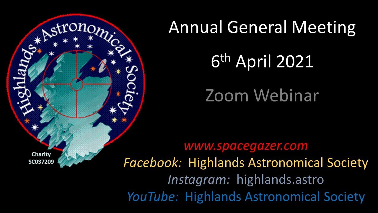 Annual General Meeting - Tuesday 6th April 2021