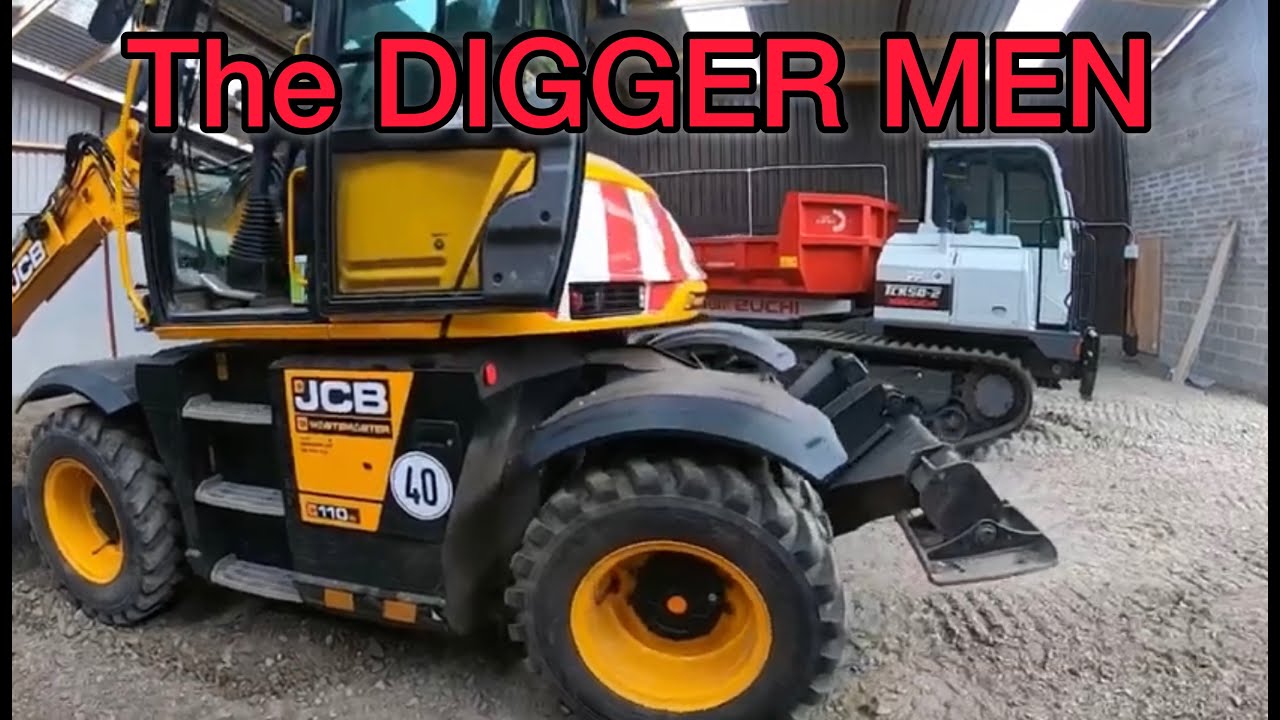 THE DIGGER MEN - Video 1 - levelling The Floor. JCB Hydradig & Takeuchi Tracked Dumper