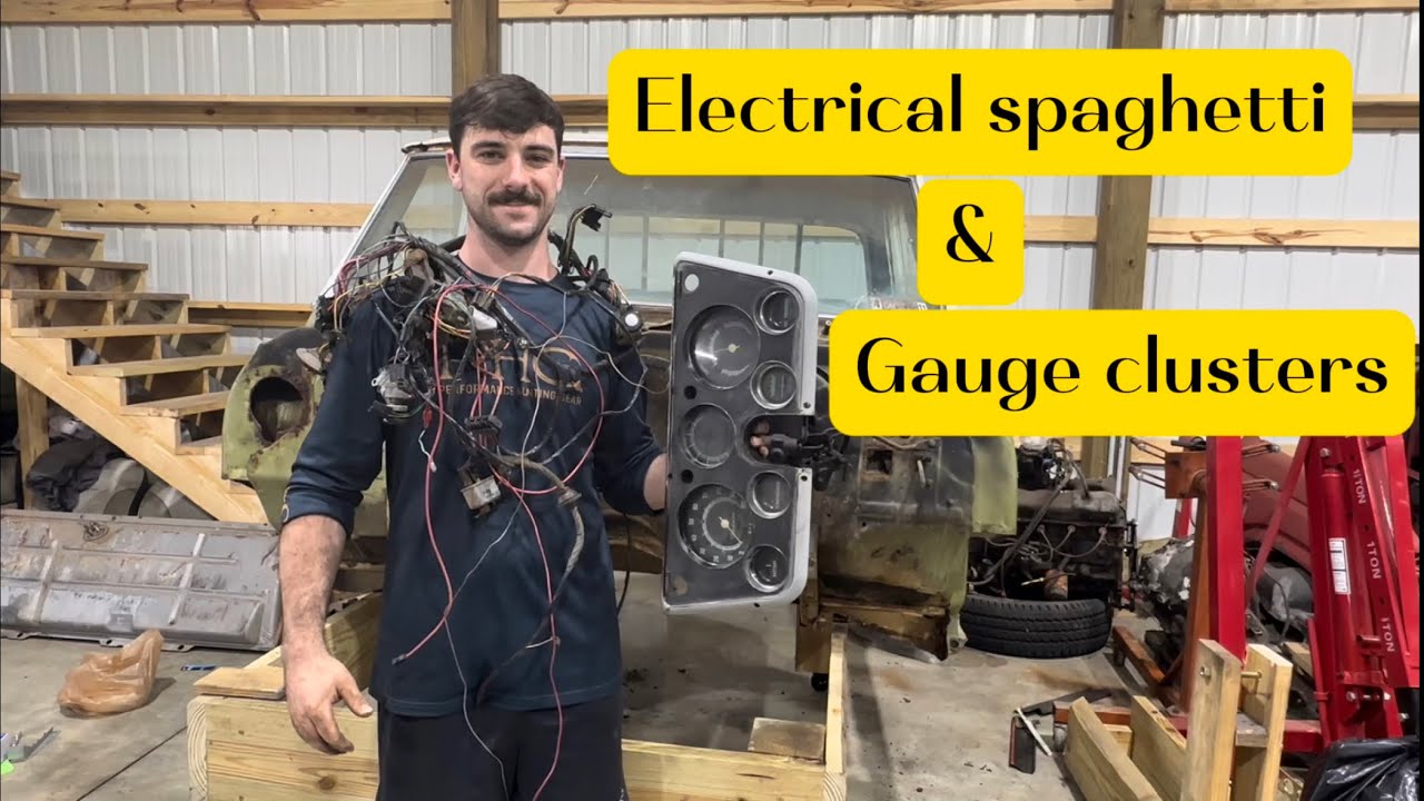 72' C10: Removing Gauge Cluster and Factory Wiring Harness