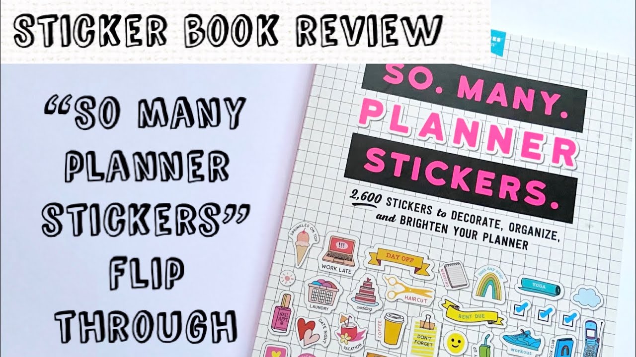 SO MANY PLANNER STICKERS // Book FlipThrough & Review !