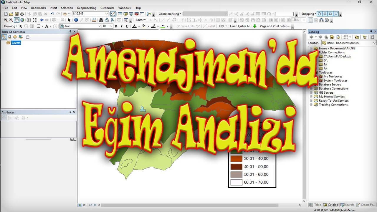 Amenajman'da Eğim Analizi (ArcGIS ile)