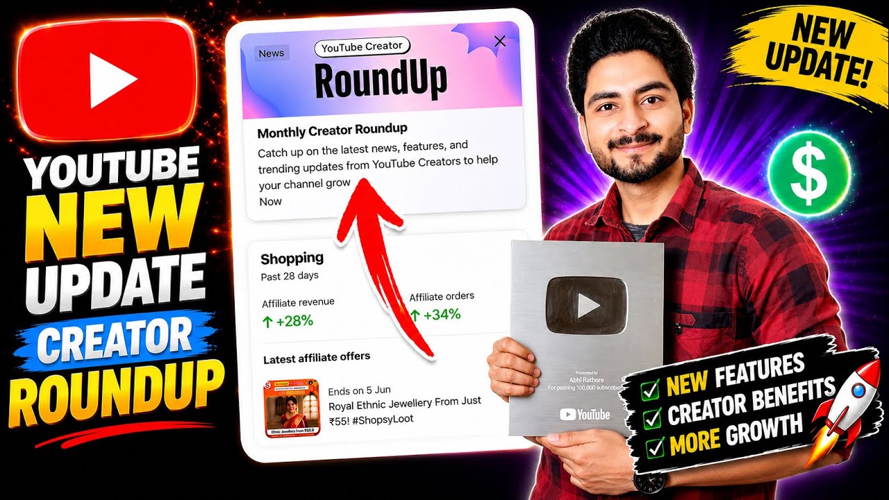 YouTube Creator Roundup New Update 2026 😍 Monthly Creator Roundup | Collab with more Creators 📈