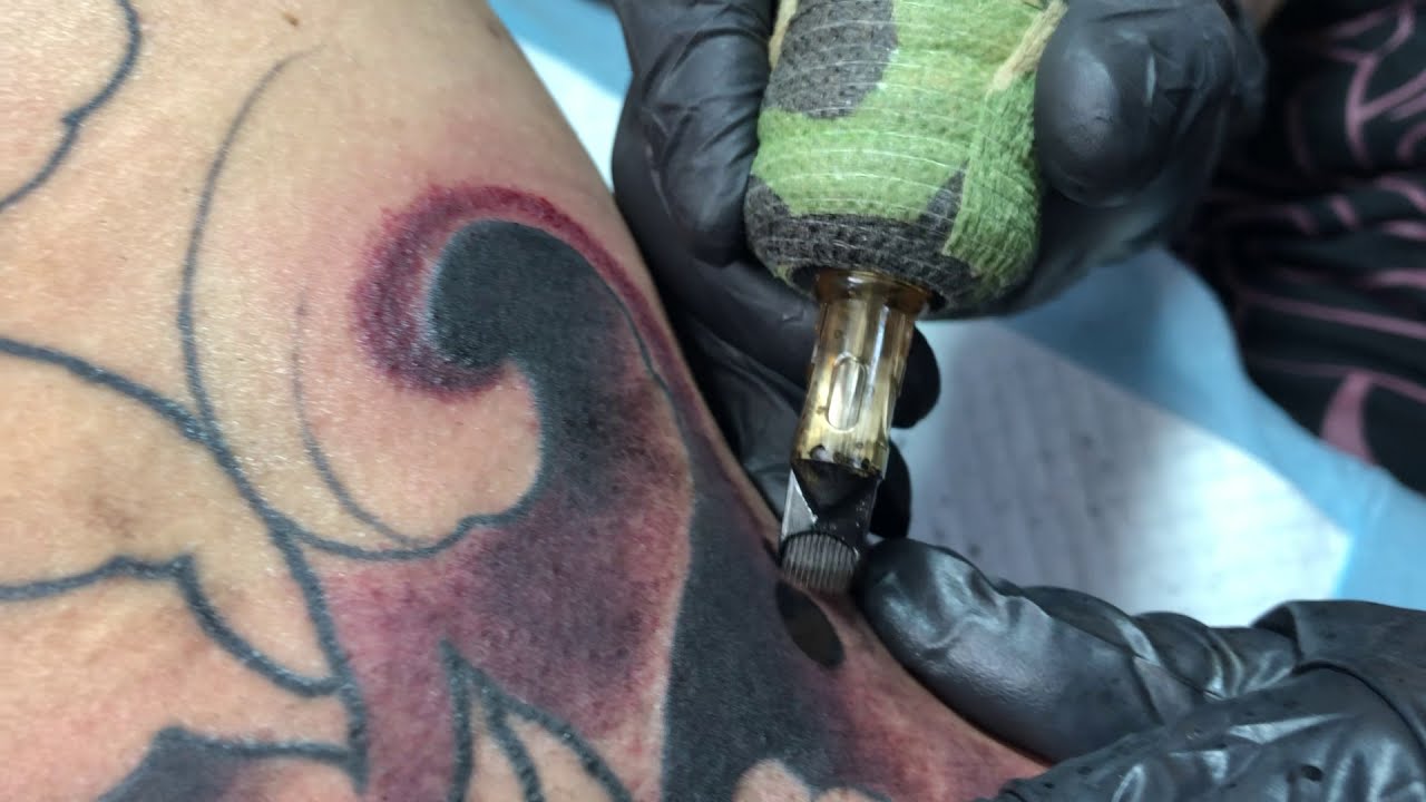 Bass 2 hướng dẫn kỉ thuật đánh mịn bằng greywach tự pha bằng mực dynamic TBK (TOMAKIET) TATTOO
