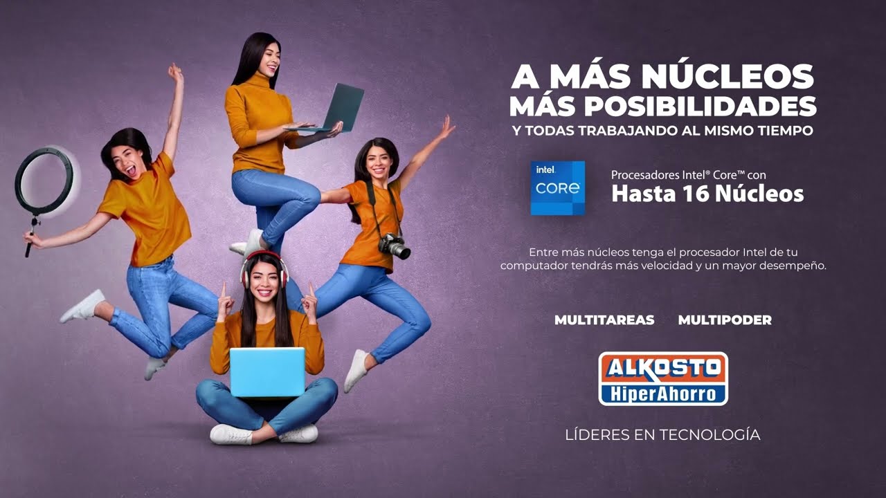 A m&aacute;s n&uacute;cleos m&aacute;s posibilidades - Intel en Alkosto