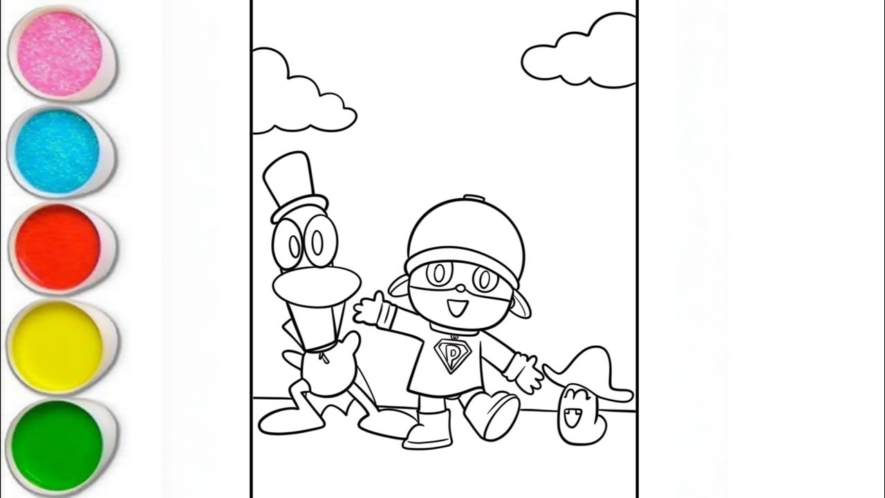 How to draw Pocoyo and pato, pocoyo and pato episodes in english, pocoyo drawing, Disney cartoon #2