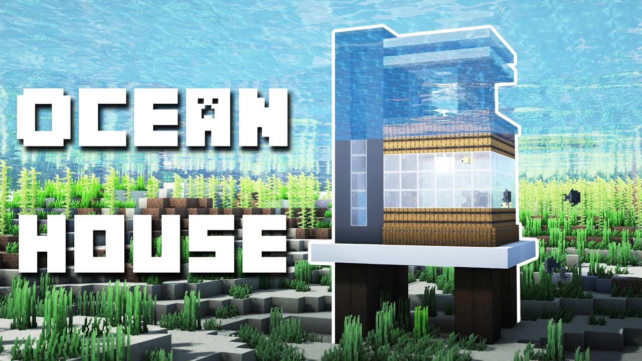 Minecraft - Underwater Ocean House Tutorial (How to Build)