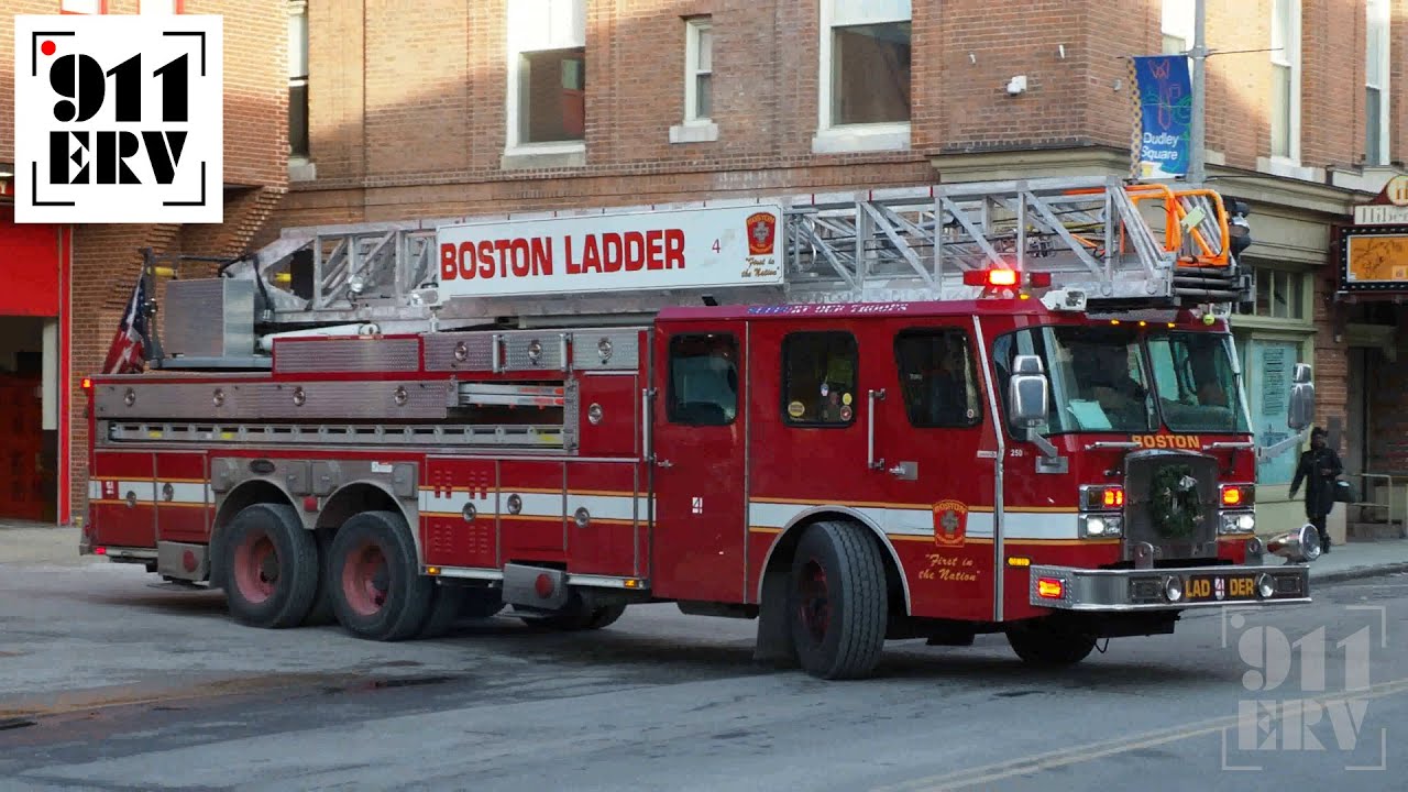 Boston Fire Ladder 4 Spare Responding